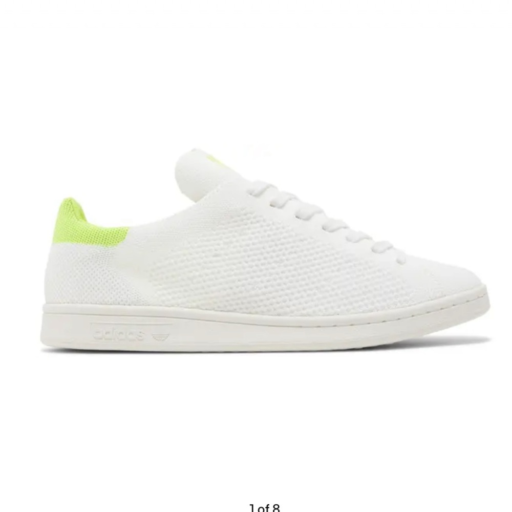 Adidas Stan Smith PK in White/ Solar Yellow Sneaker size 6.5 US